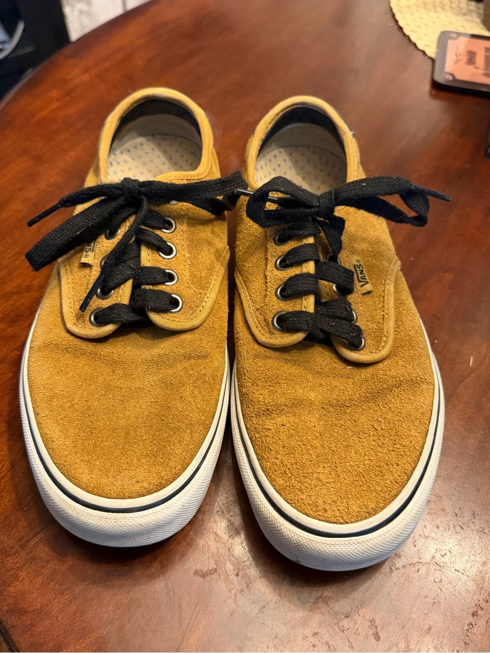 Vans Men's Suede Lace-Up Sneakers in Tan